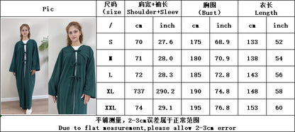 Corduroy Open-Front Abaya — Winter