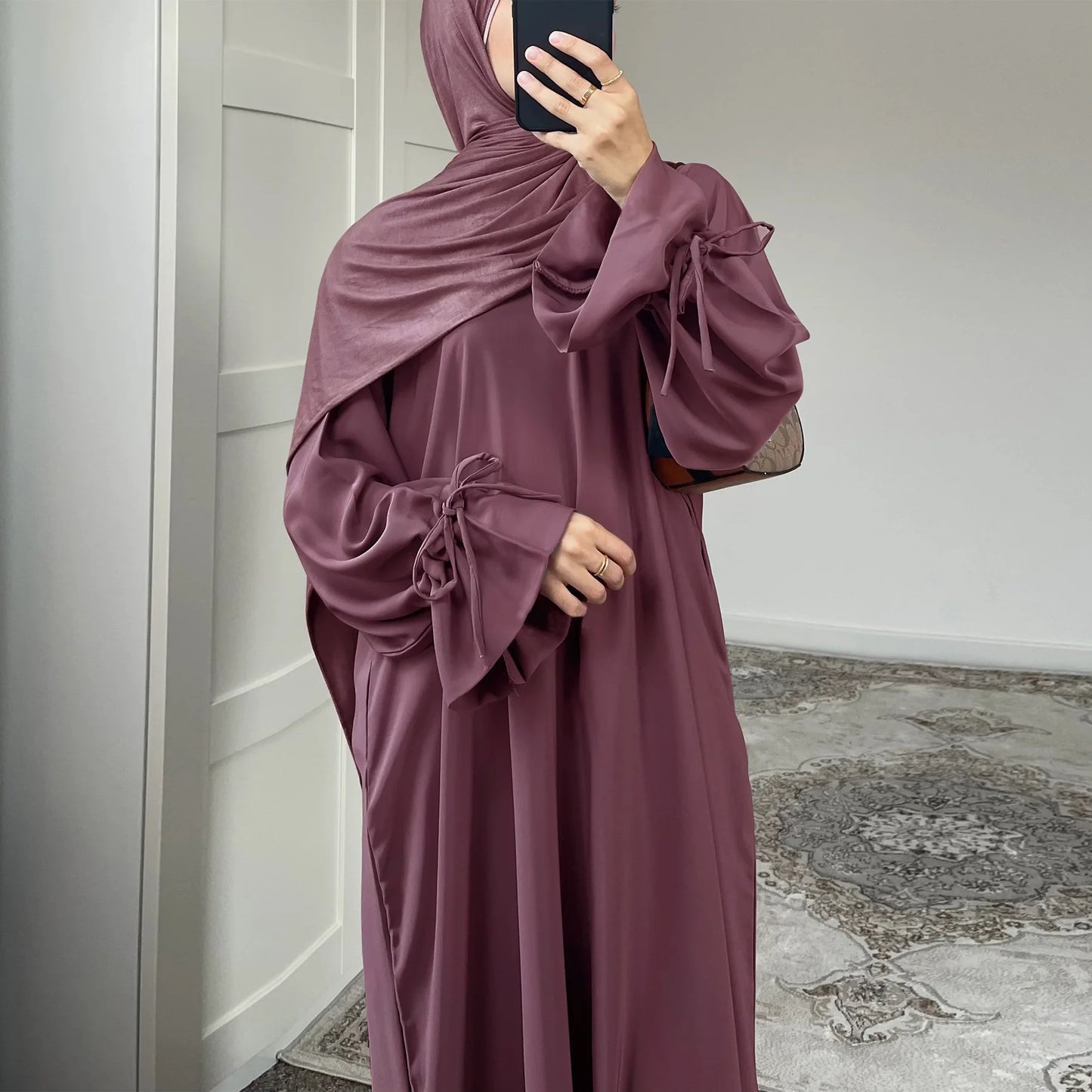 Solid Plain Abaya — Loose Fit