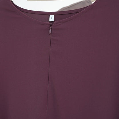 Solid Plain Abaya — Loose Fit