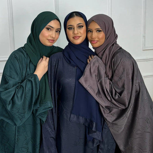 Two-Piece Abaya & Hijab Set — Luxury