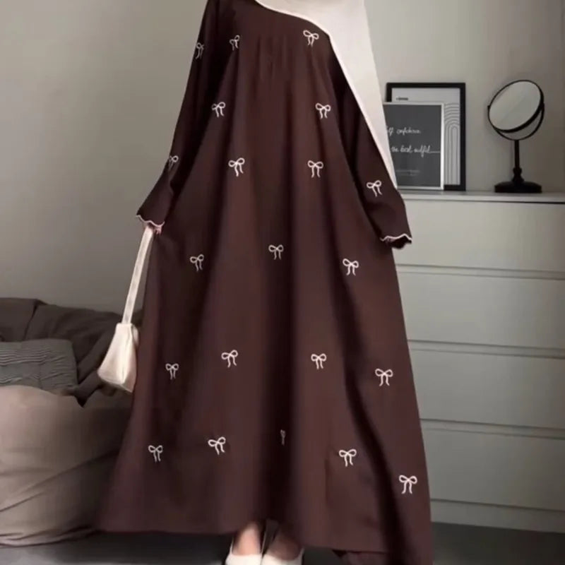 Butterfly Embroidery Abaya — Luxury