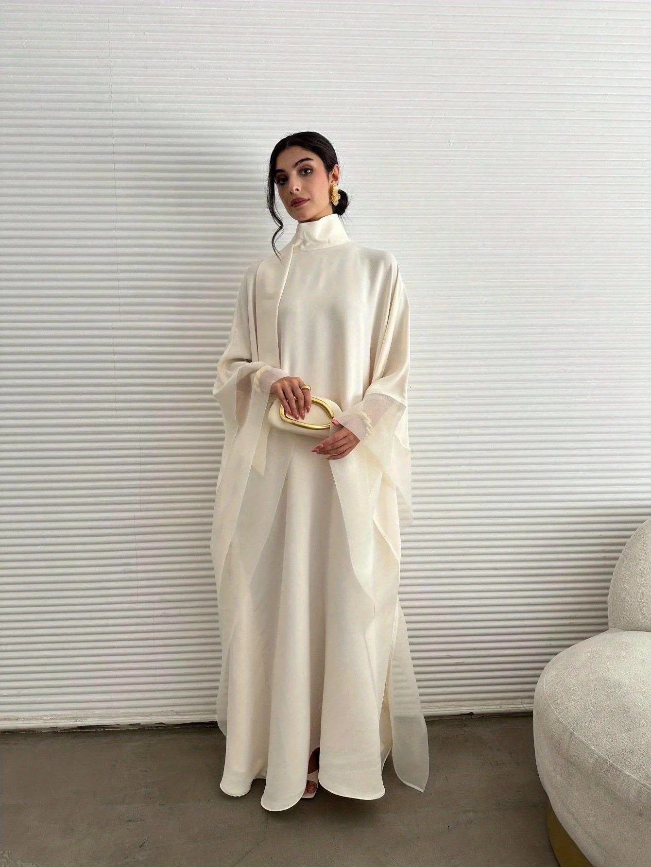 Batwing Sleeve Kaftan Abaya — Evening