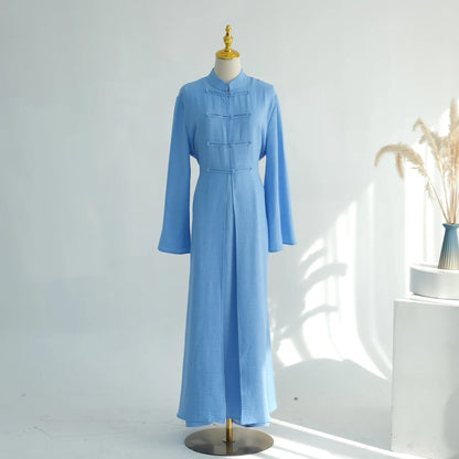 Two-Piece Cardigan Abaya Set — Plain