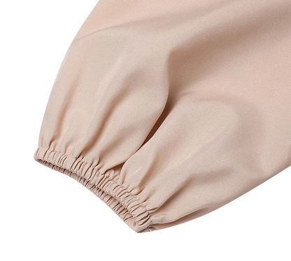Pleated Lantern Sleeve Abaya — Autumn/Winter
