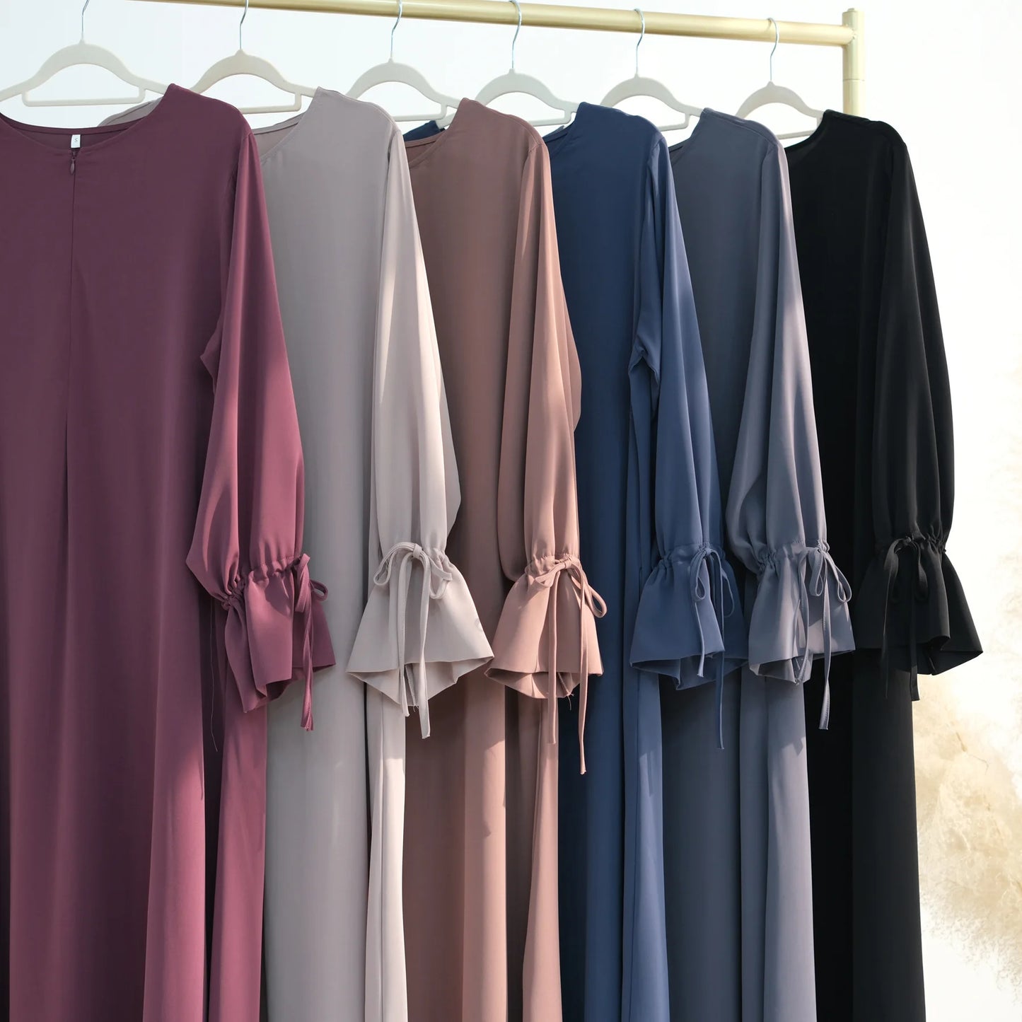 Solid Plain Abaya — Loose Fit