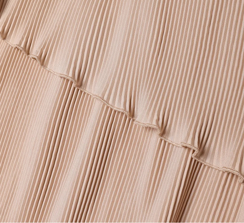 Pleated Lantern Sleeve Abaya — Autumn/Winter