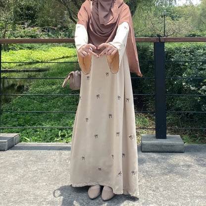 Butterfly Embroidery Abaya — Luxury