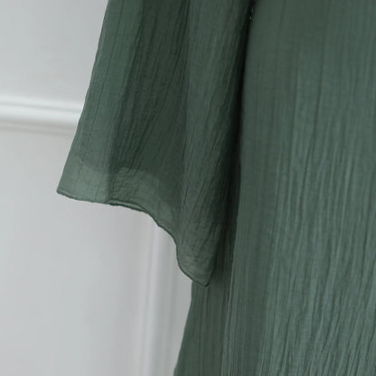 Two-Piece Solid Abaya Set — Ramadan