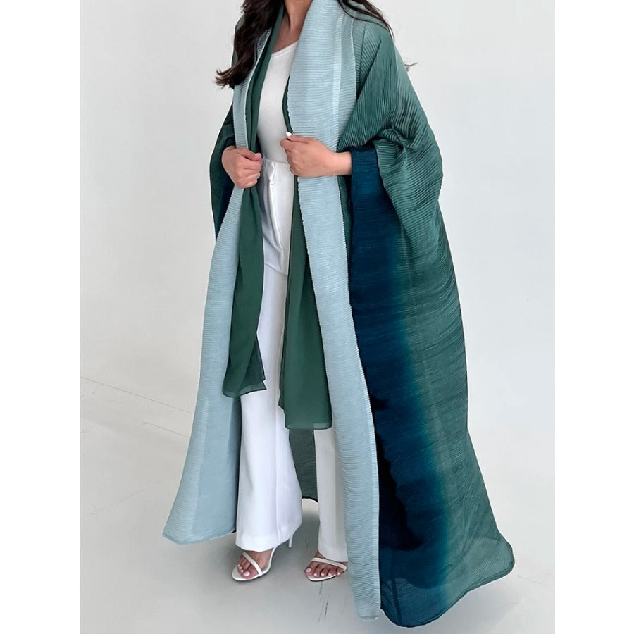 Bat Sleeve Gradient Abaya — Open Front