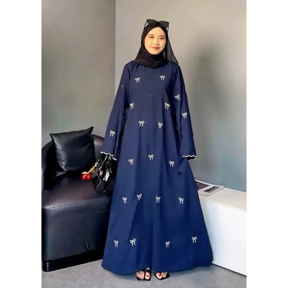 Butterfly Embroidery Abaya — Luxury