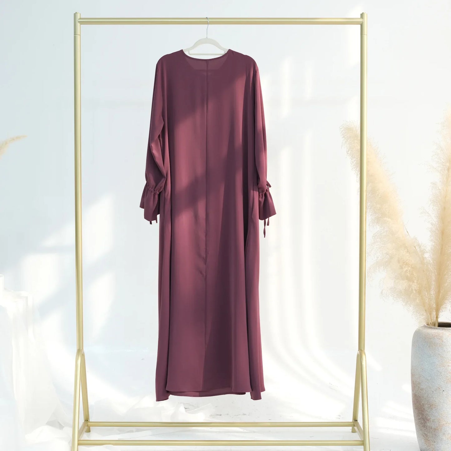 Solid Plain Abaya — Loose Fit