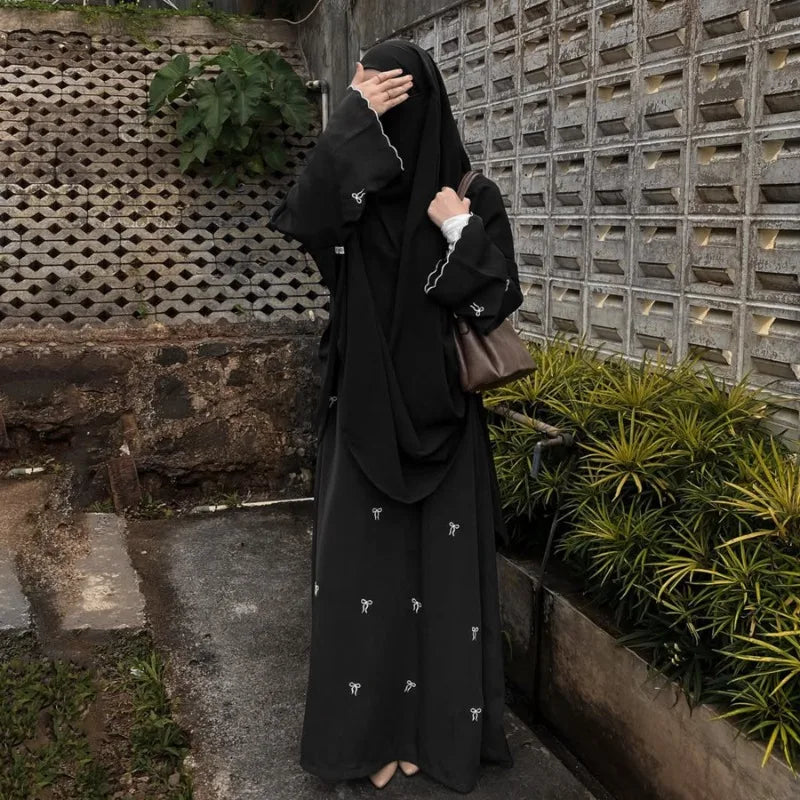 Butterfly Embroidery Abaya — Luxury