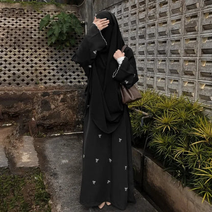 Butterfly Embroidery Abaya — Luxury