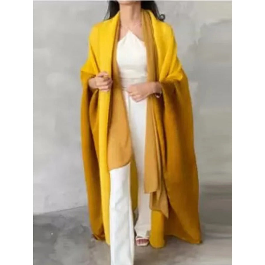 Bat Sleeve Gradient Abaya — Open Front
