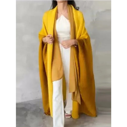 Bat Sleeve Gradient Abaya — Open Front