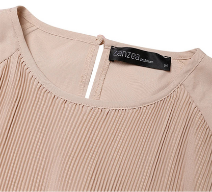 Pleated Lantern Sleeve Abaya — Autumn/Winter