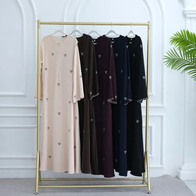 Butterfly Embroidery Abaya — Luxury