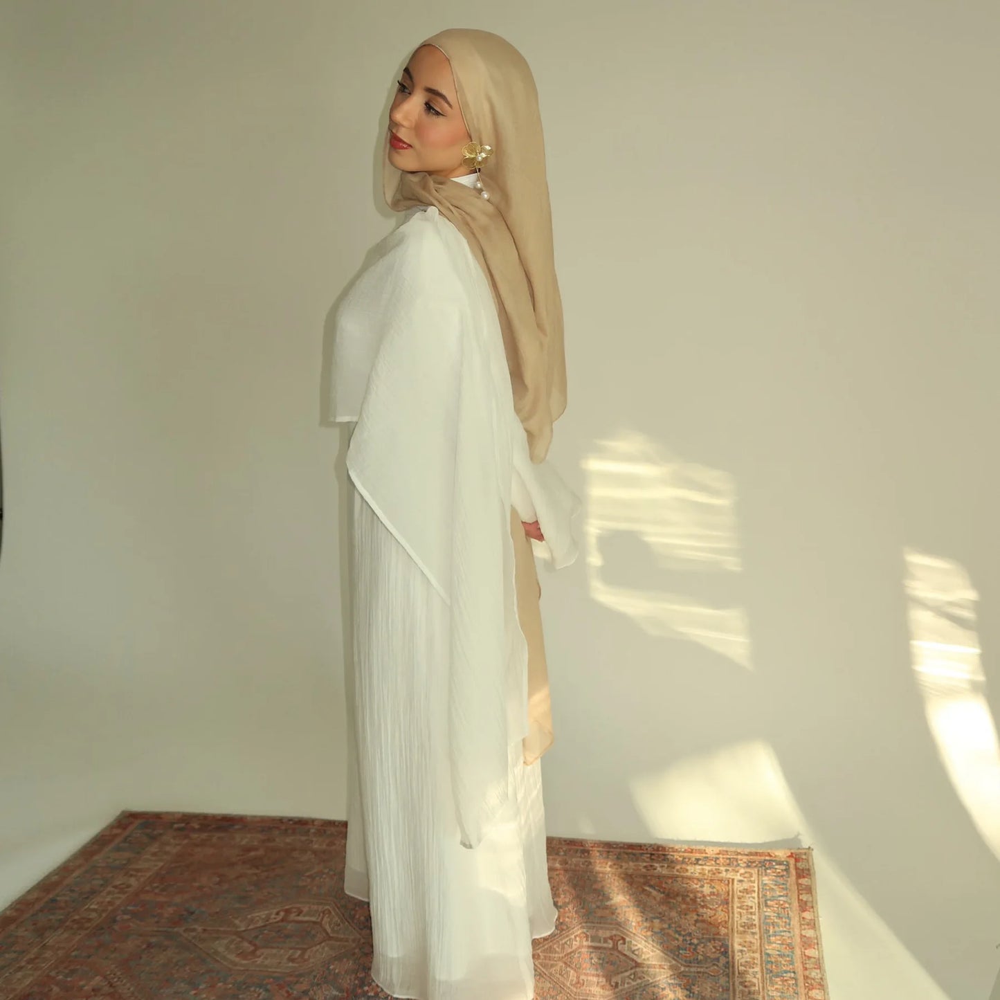 Two-Piece Solid Abaya Set — Ramadan