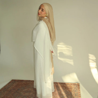 Two-Piece Solid Abaya Set — Ramadan