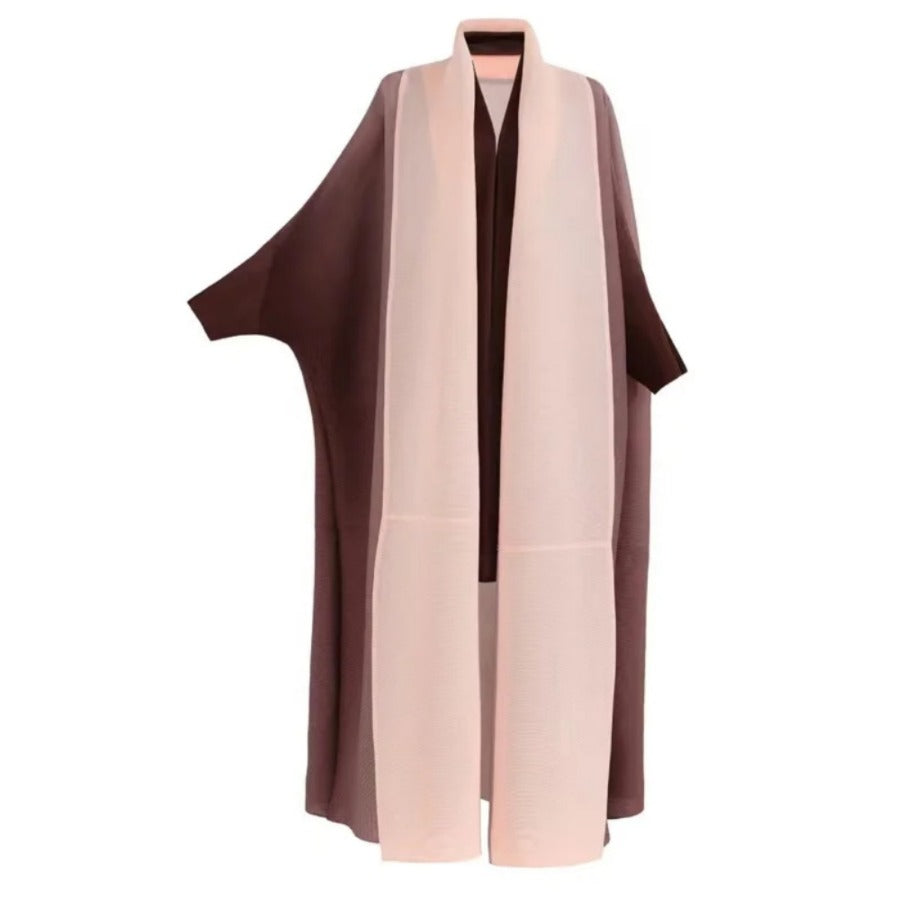 Bat Sleeve Gradient Abaya — Open Front