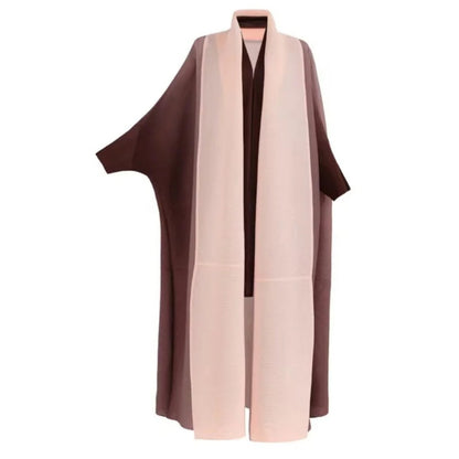 Bat Sleeve Gradient Abaya — Open Front