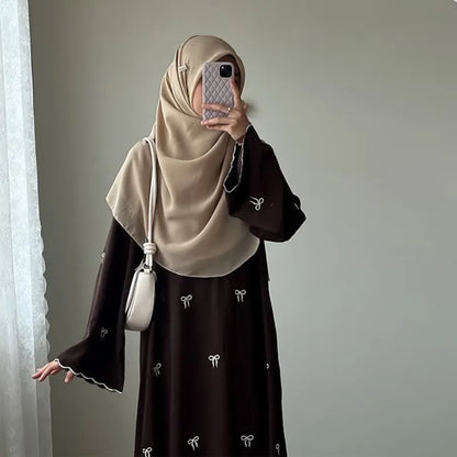 Butterfly Embroidery Abaya — Luxury