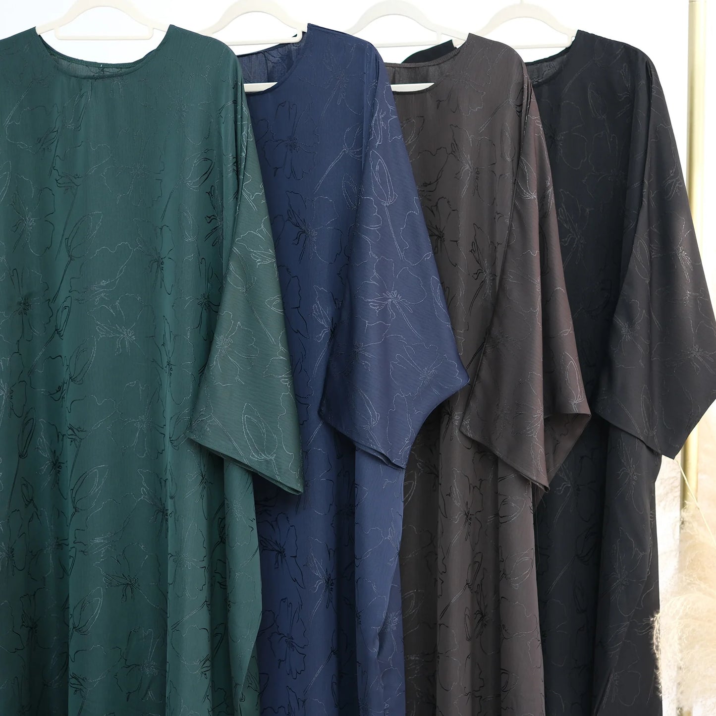 Two-Piece Abaya & Hijab Set — Luxury