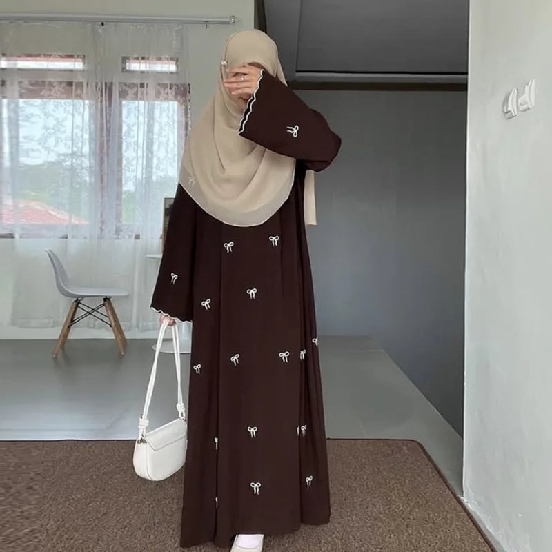 Butterfly Embroidery Abaya — Luxury