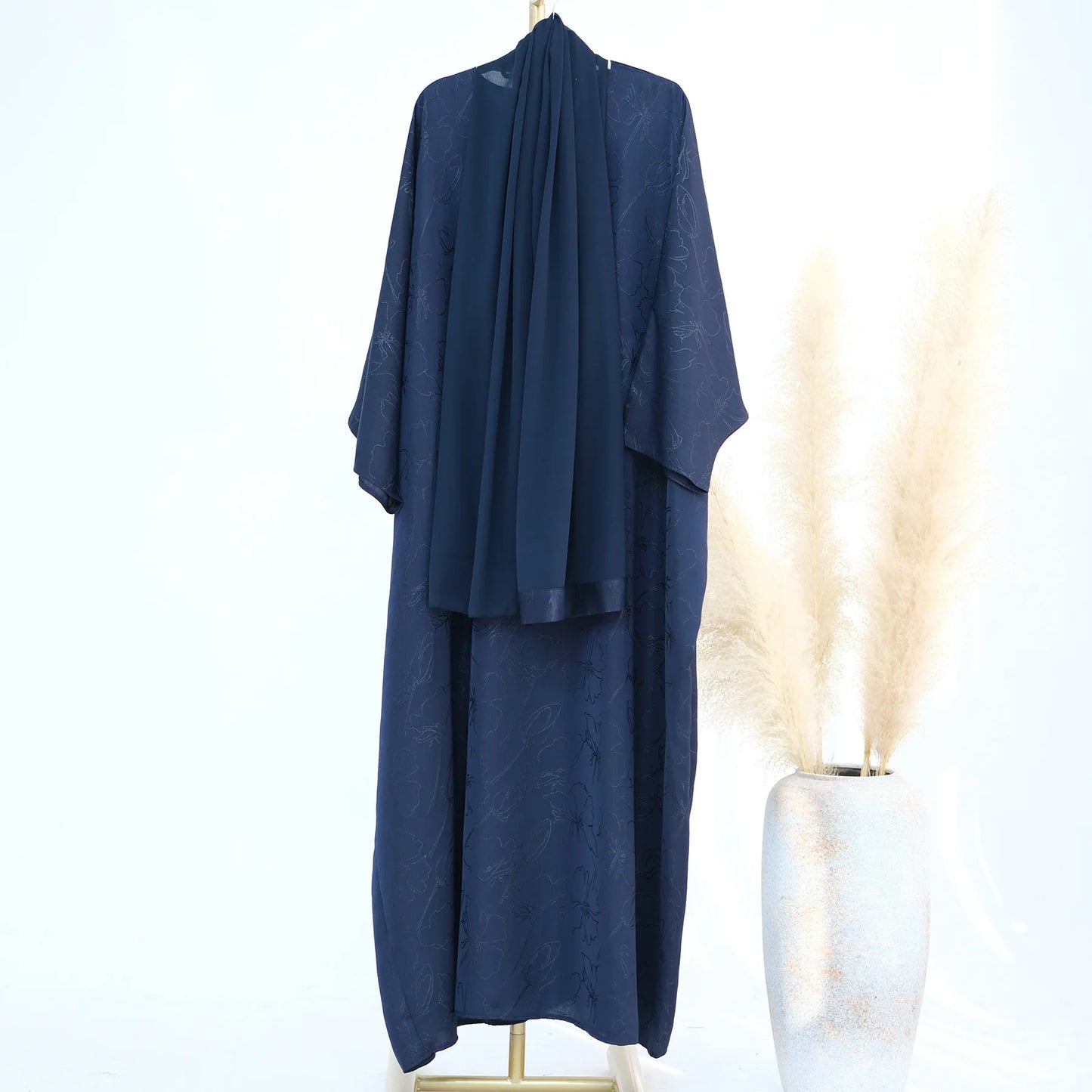 Two-Piece Abaya & Hijab Set — Luxury