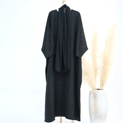 Two-Piece Abaya & Hijab Set — Luxury