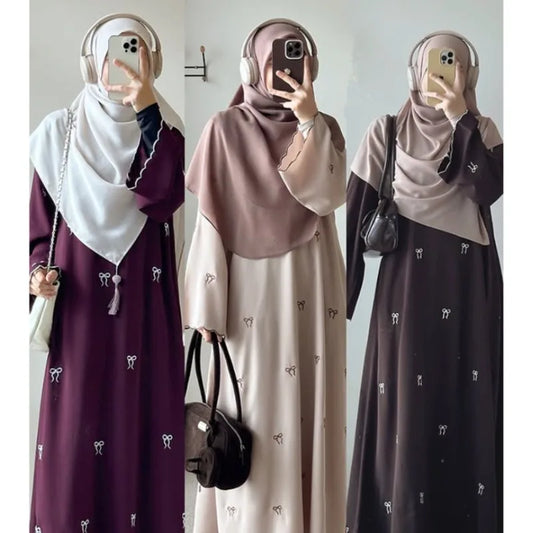 Butterfly Embroidery Abaya — Luxury