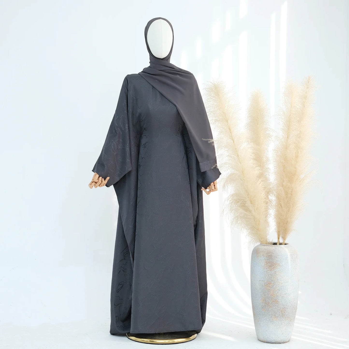 Two-Piece Abaya & Hijab Set — Luxury