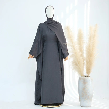 Two-Piece Abaya & Hijab Set — Luxury