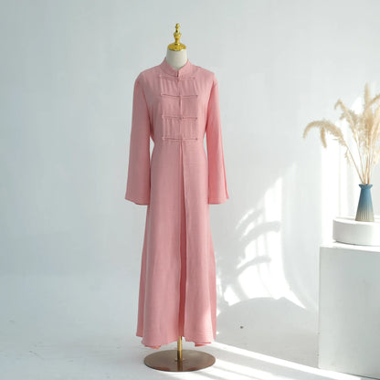 Two-Piece Cardigan Abaya Set — Plain