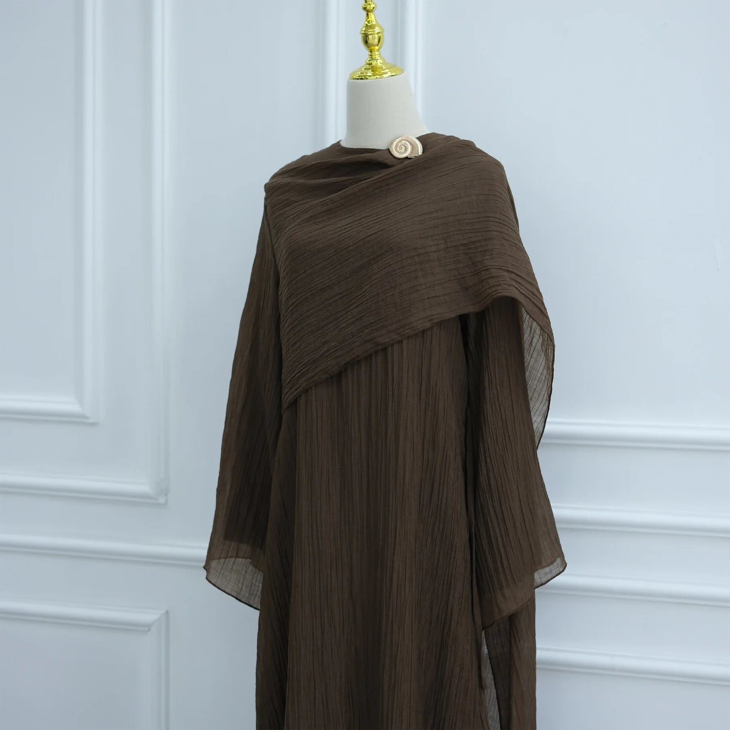 Two-Piece Solid Abaya Set — Ramadan