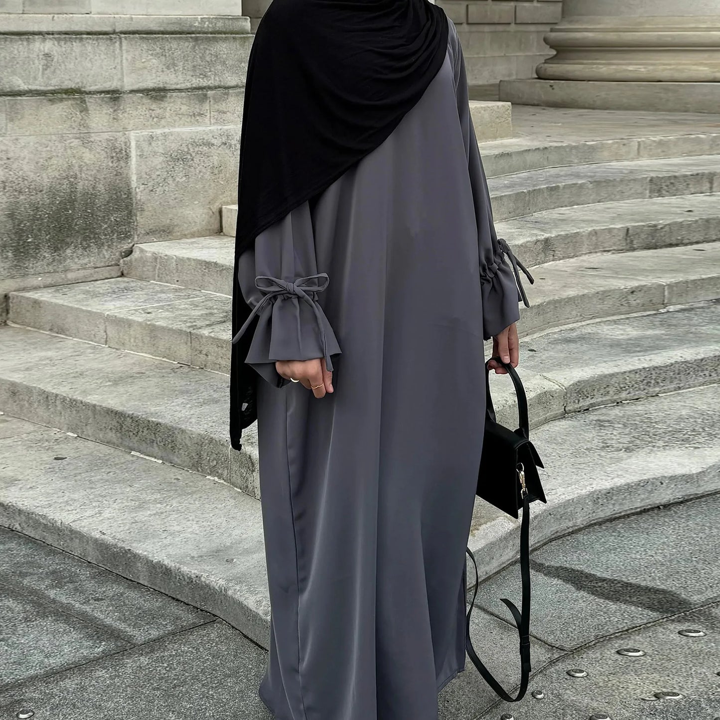 Solid Plain Abaya — Loose Fit