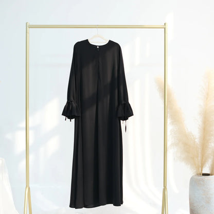 Solid Plain Abaya — Loose Fit