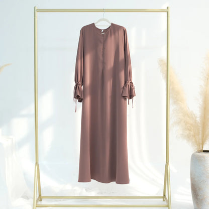 Solid Plain Abaya — Loose Fit