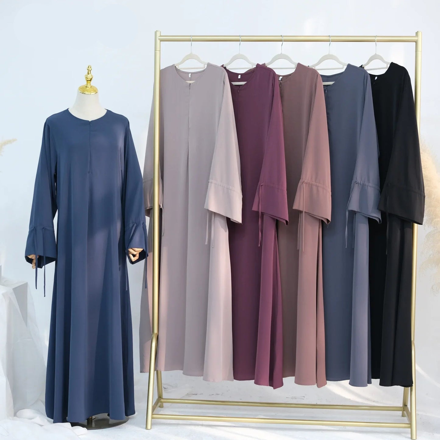 Solid Plain Abaya — Loose Fit
