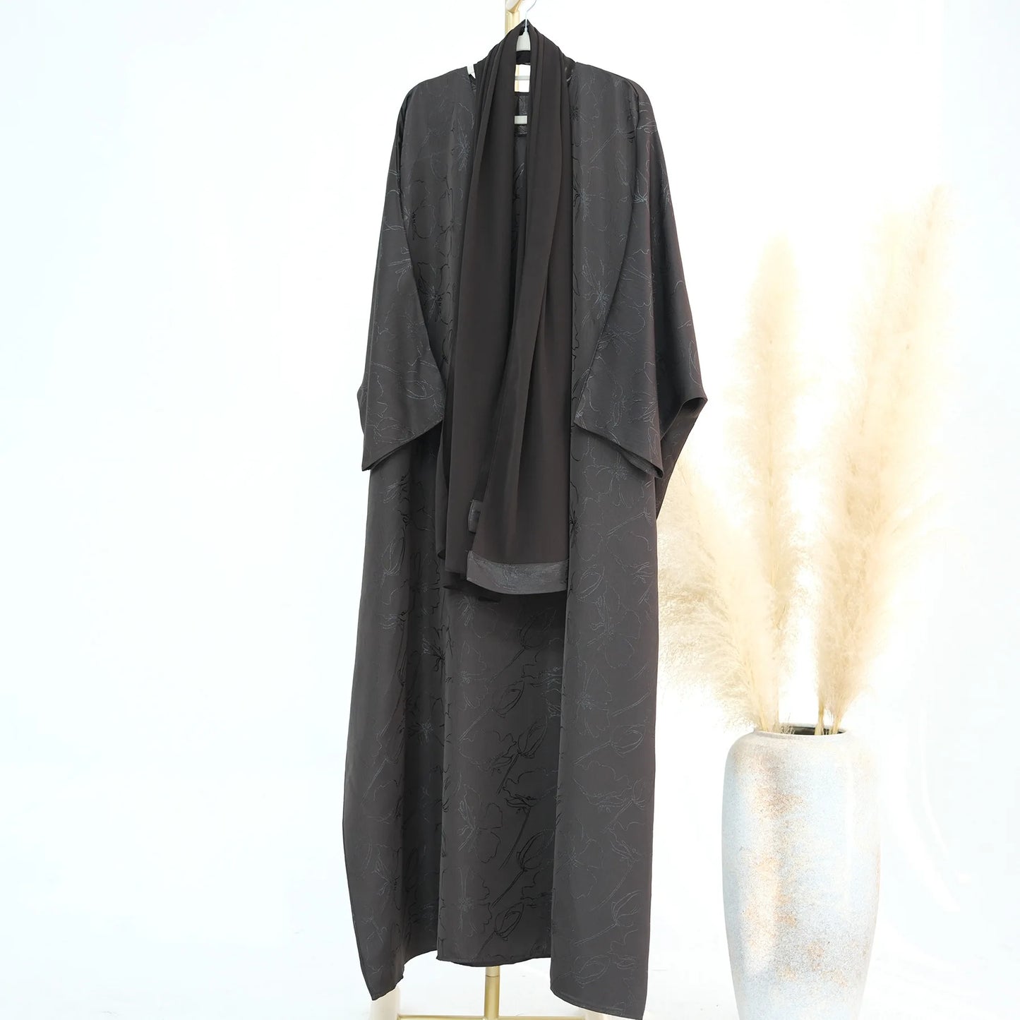 Two-Piece Abaya & Hijab Set — Luxury