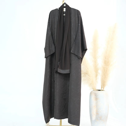 Two-Piece Abaya & Hijab Set — Luxury